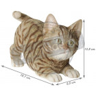 Chaton bondissant en résine 19 cm