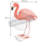 Flamant rose en résine 52 cm