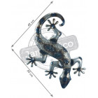 Salamandre en métal 58 cm