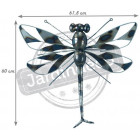 Libellule en métal 61,5 cm
