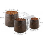 Photophore dentelle noir et or (lot de 3)