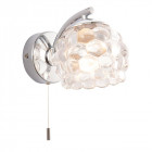 Applique lawcross, chrome et verre