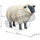 Brebis tête haute en résine 103 cm