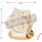 Coquillage bénitier géant en résine 60 cm