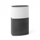 Borne de jardin gris foncé datna 1 ampoule