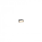 Applique ankle, fonte d'aluminium et polycarbonate, gris, rectangulaire