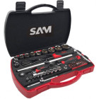 Coffret douilles et accessoires 1/4' 1/2' - SAM OUTILLAGE - 75-SHR60