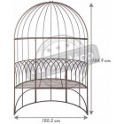 Banc de jardin en métal belvédère