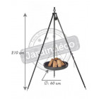Brasero sur trépied en acier 60 cm