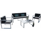 Salon de jardin en aluminium 5 places muna