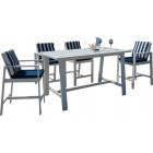 Salon de jardin haut en aluminium 4 personnes martigues