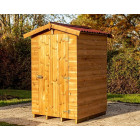 Abri bois therma habrita foresta the 1212.01 n 1,35m2 double pente avec plancher simple porte plaques ondulées