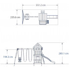 Aire de jeux en bois atlantic