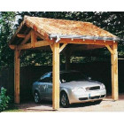 Abri voiture en bois charpente traditionnelle