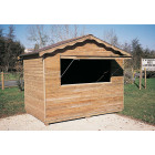 Abri en bois type stand