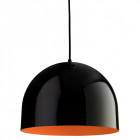 Suspension house, noir et orange