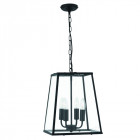Suspension 29 cm voyager, noir, en verre
