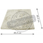 Socle carré en pierre reconstituée