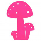 Champignon déco en métal rose 50cm 50 cm
