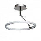 Plafonnier chromé megapolis 1 ampoule 32 cm