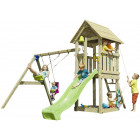 Aire de jeux en bois kiosk avec balançoires