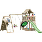 Aire de jeux en bois pagode tour avec balançoire et module d'escalde