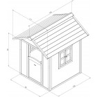Maisonnette enfant sunny lodge xl en cèdre