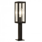 Borne 45 cm box, en aluminium et verre, noir