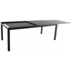 Table en aluminium avec allonge malaga