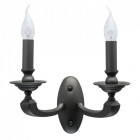 Applique murale grise neoclassic 2 ampoules 19 cm