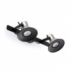applique murale nickel satiné cup 2 ampoules