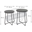 Table basse gigogne porto (lot de 2)