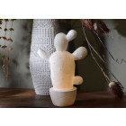 Lampe cactus en porcelaine yucatan 23cm