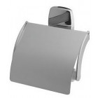 Porte papier toilette avec cache chrome et satin