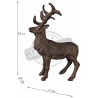 Cerf en fonte 25 cm