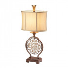 Lampe marcella, bronze oxydé et or