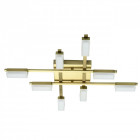 Plafonnier doré techno 8 ampoules 7 cm