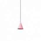 Suspension cuir rose fada