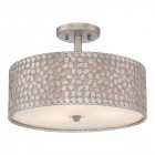 Plafonnier confetti, argent antique