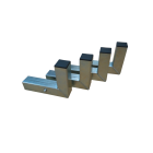 Jeu de 4 ranchers fixes pour chariot de transfert - 805009579