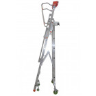 Plateforme de magasinage aluminium repliable, 8 marches, 150 kg