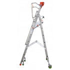 Plateforme de magasinage aluminium repliable, 7 marches, 150 kg