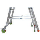 Plateforme de magasinage aluminium repliable, 3 marches, 150 kg