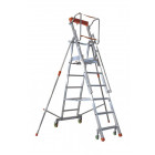 Plateforme de magasinage aluminium repliable 9 marches 150 kg - 835007686