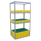 Étagère de rayonnage pour bacs PEHD 100 et 200 L - 845006006