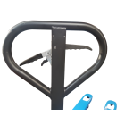 Transpalette manuel à frein roues caoutchouc et boggies PU 2500 kg - 855006708