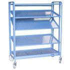 Servante à bacs 5 plateaux tôle 250 kg - 880006439