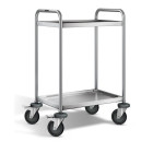 Desserte inox 304 L, 2 plateaux, 800 x 500 mm, 120 kg