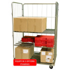 Roll acier zingué, 3 ridelles, 1140 x 760 mm, 400 kg
