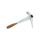 Marteau de couvreur à gauche, forgé, manche cuir